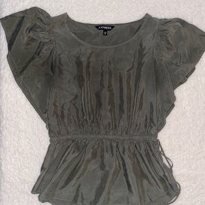 Express short sleeve top blouse womens